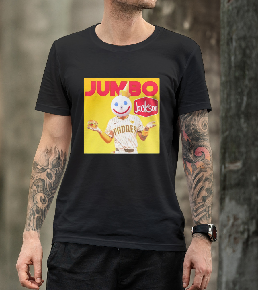 San Diego Padres MLB Jumbo Jack Jackson Collaboration T-Shirt