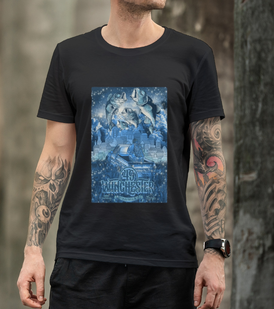 49 Winchester Concert June 02 2026 Wilmington NC Marfa T-Shirt