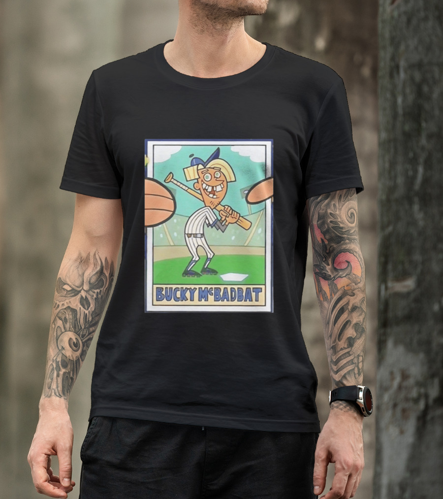 Bucky McBadbat Baseball Card The Fairly OddParents Trading Cards T-Shirt