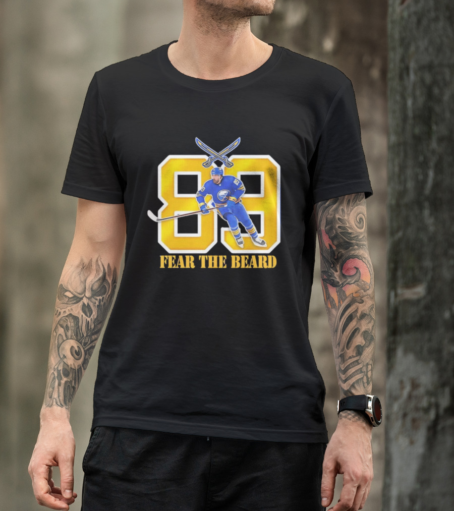 Buffalo Sabres Alex Tuch 89 Fear The Beard Hockey Player Fan Gear T-Shirt