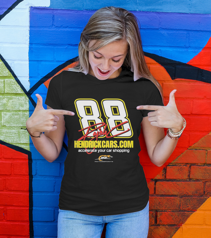 Dale Jr 88 Signature HendrickCarsCom JRM Motorsports NASCAR Accelerate Your Car Shopping T-Shirt