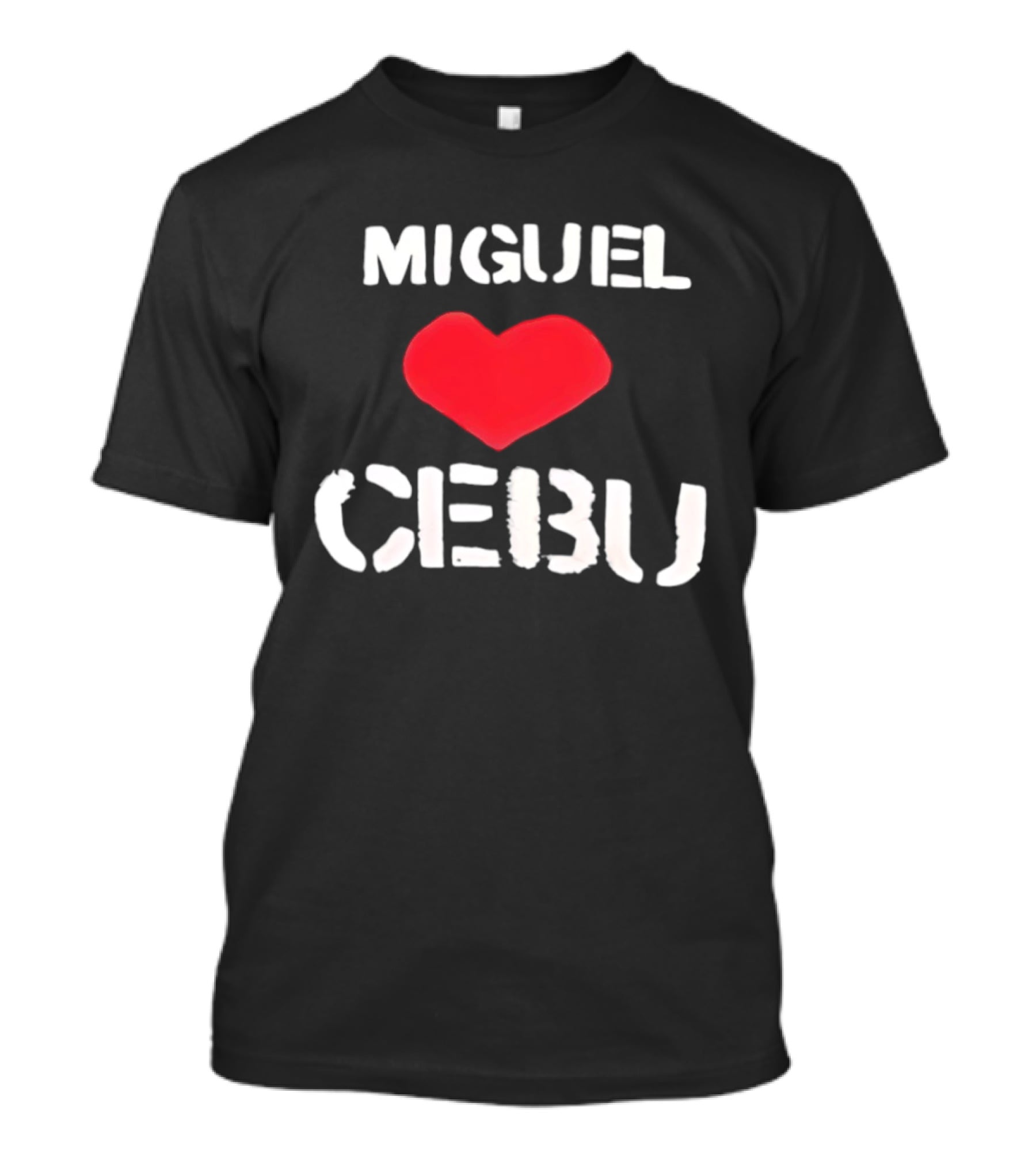 Miguel Loves Cebu Heart Souvenir Travel Destination T-Shirt