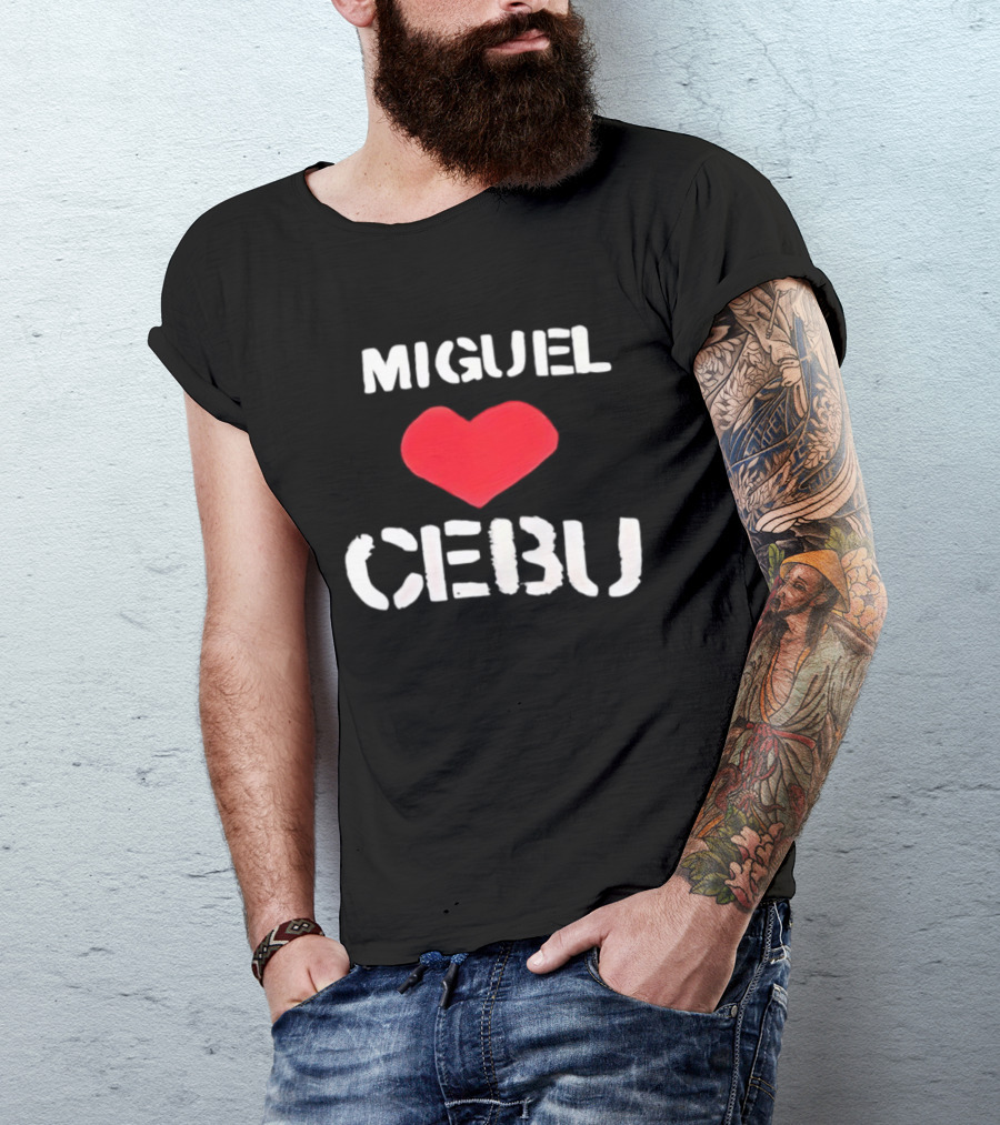 Miguel Loves Cebu Heart Souvenir Travel Destination T-Shirt
