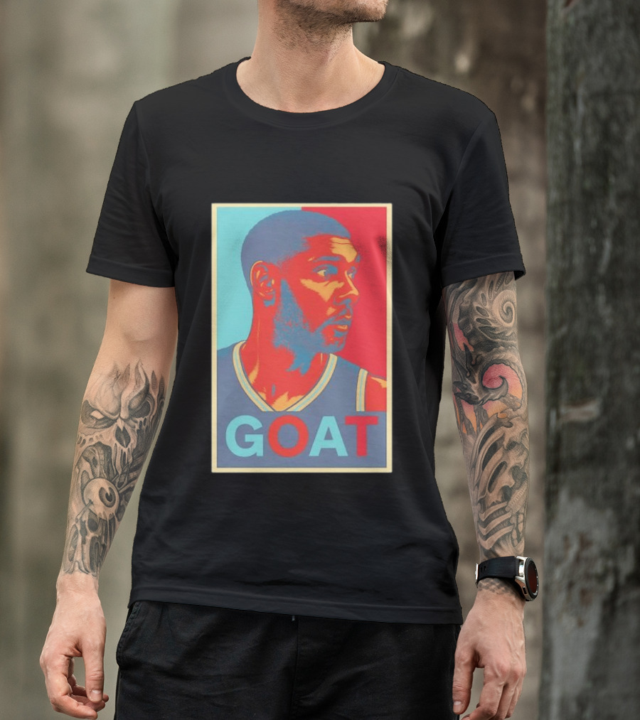 GOAT Tim Duncan San Antonio Spurs T-Shirt
