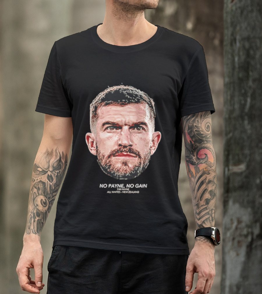 Tim Payne Wellington Phoenix No Payne No Gain Big Head T-Shirt