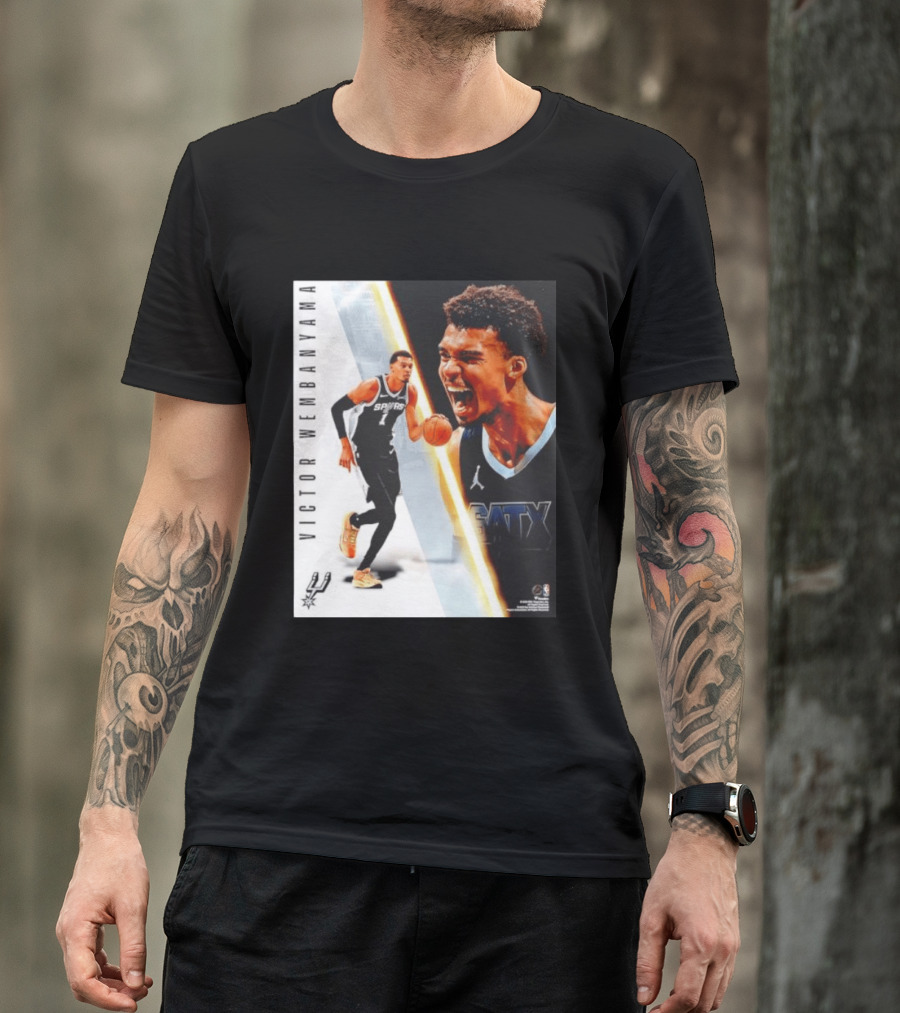 Victor Wembanyama San Antonio Spurs SATX Radiance Collage T-Shirt