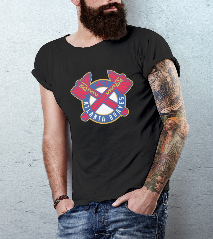 Atlanta Braves MLB 1871 Cross Tomahawk T-Shirt