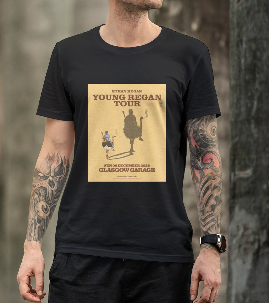Ethan Regan Young Regan Tour December 2026 Glasgow Garage T-Shirt