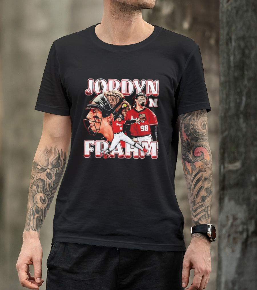 Jordyn Frahm Nebraska Softball NCAA Collage 98 T-Shirt