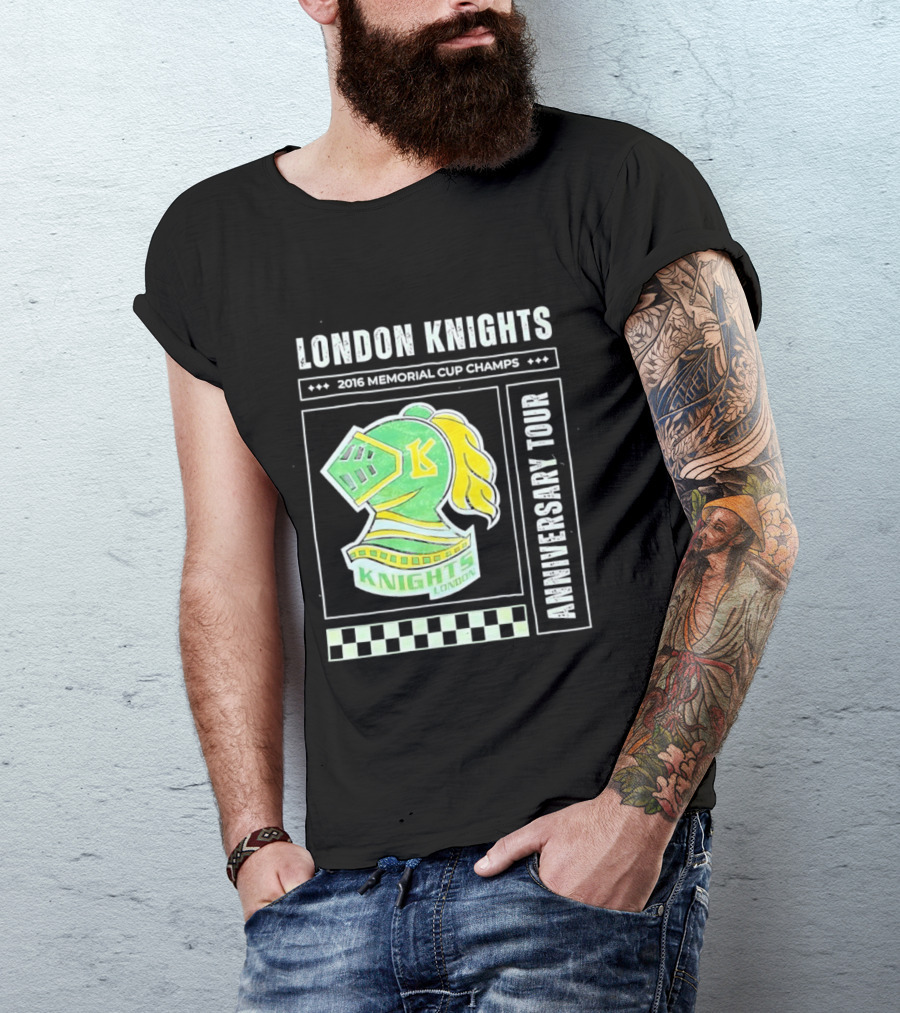 London Knights 2016 Memorial Cup Champs Anniversary Tour T-Shirt