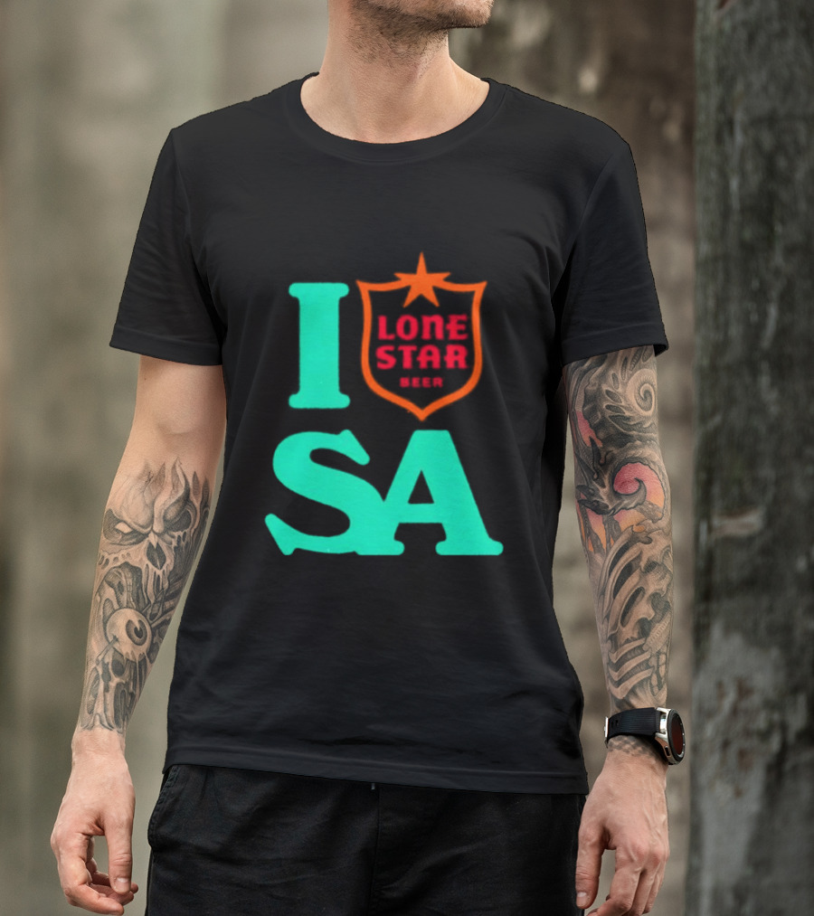 Lone Star Beer I Love San Antonio USA Texas T-Shirt