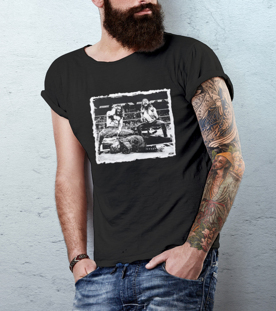 Matt Jackson Nick Jackson Kenny Omega AEW Dynamite Wrestling Moment T-Shirt