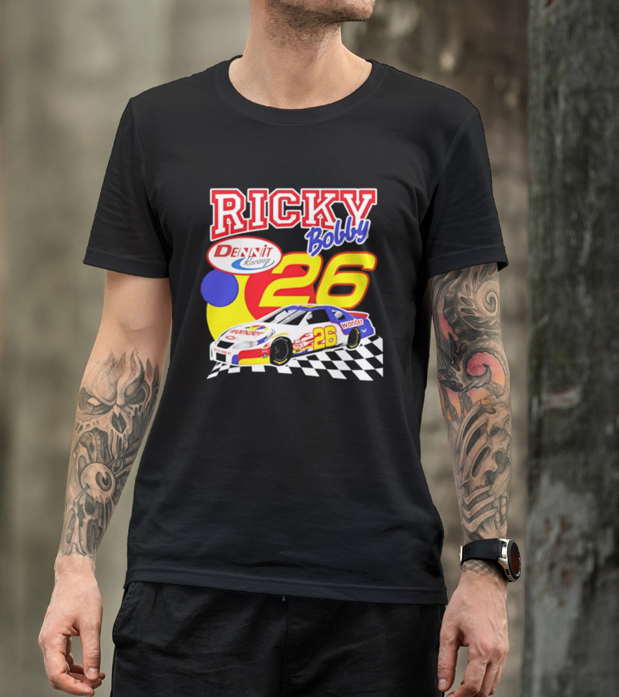 Ricky Bobby Dennit Racing 26 Wonder Talladega Nights Car T-Shirt