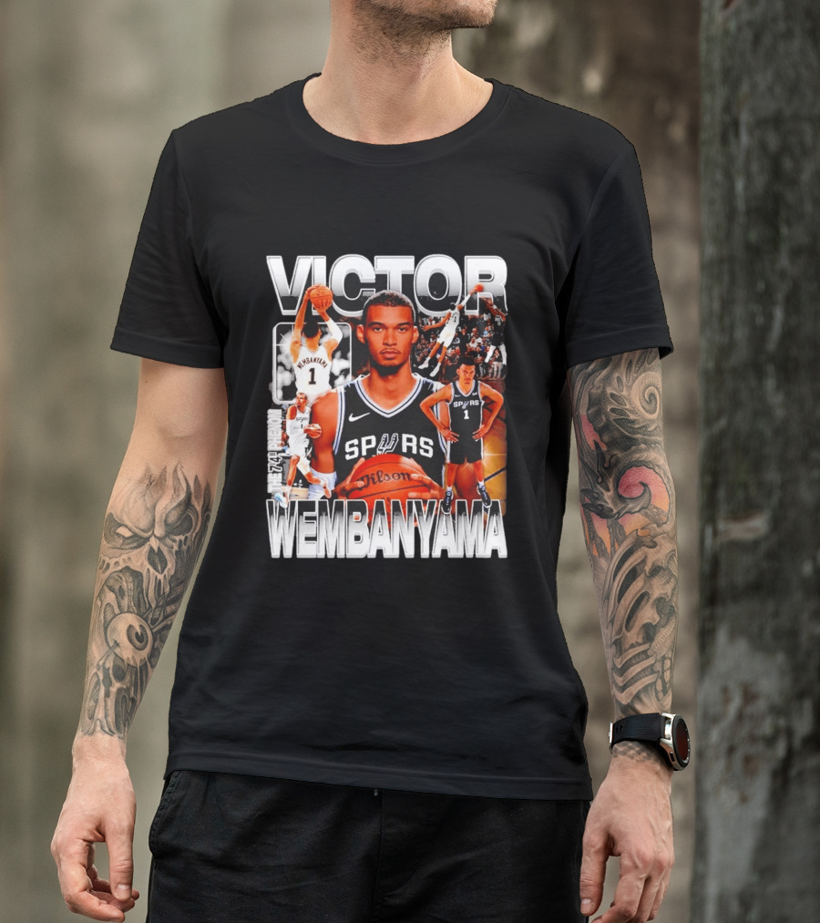Victor Wembanyama Spurs Phenom Basketball Player T-Shirt