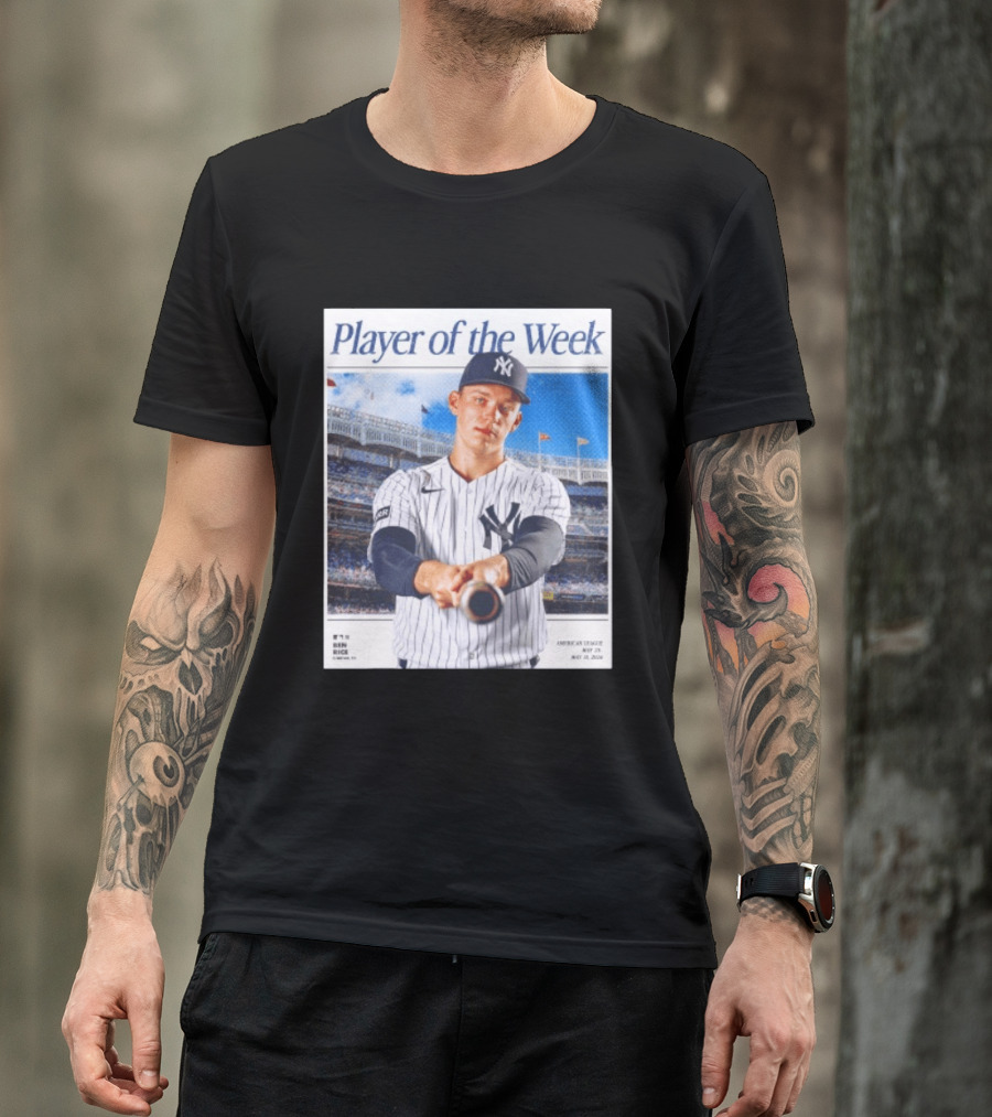 American League May 25 May 31 2026 Ben Rice Player Of The Week Yankees T-Shirt