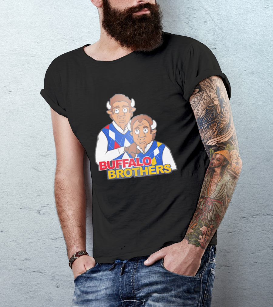 Buffalo Brothers Buffalo Bills Football 2026 Cartoon T-Shirt