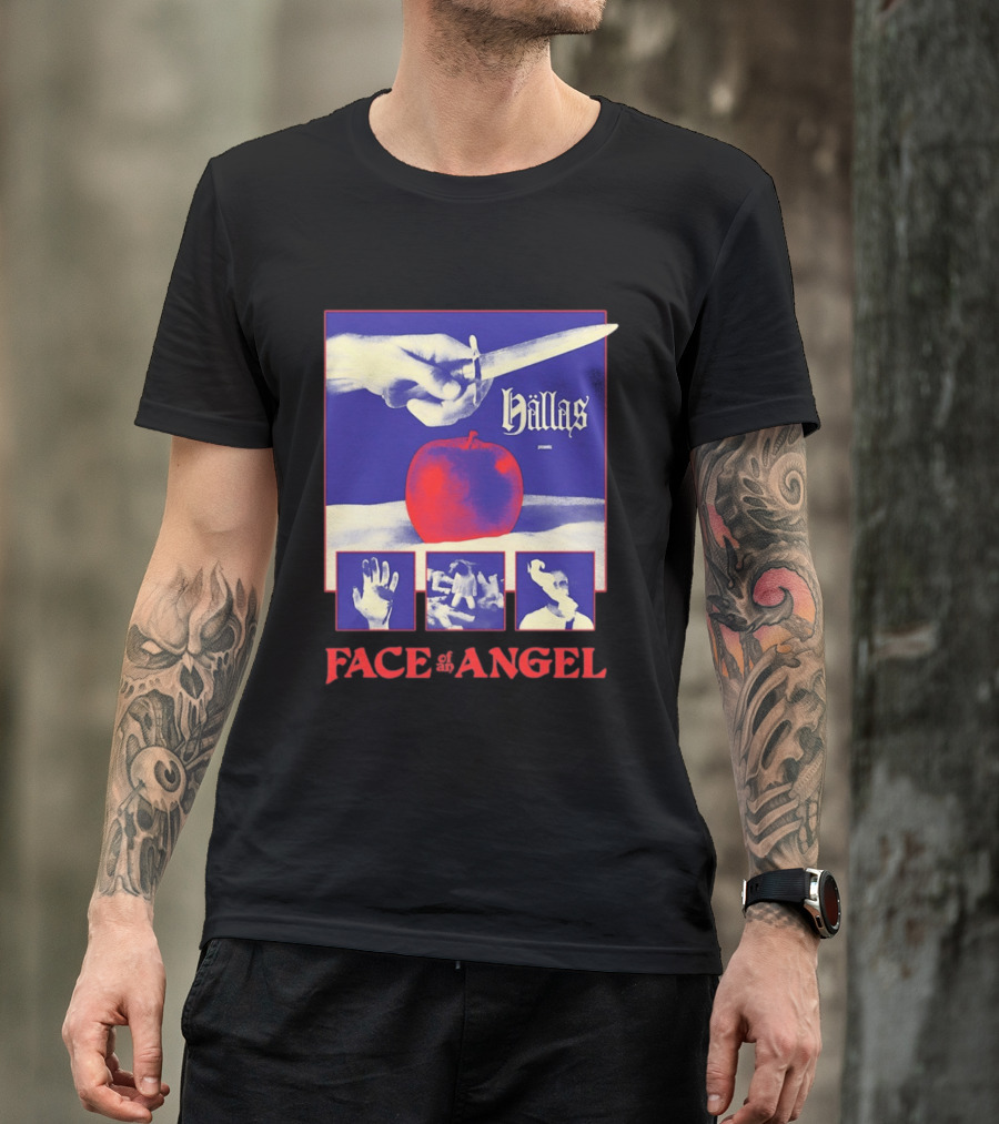 Hallas Face Of An Angel Album Heavy Metal Rock Band Music T-Shirt