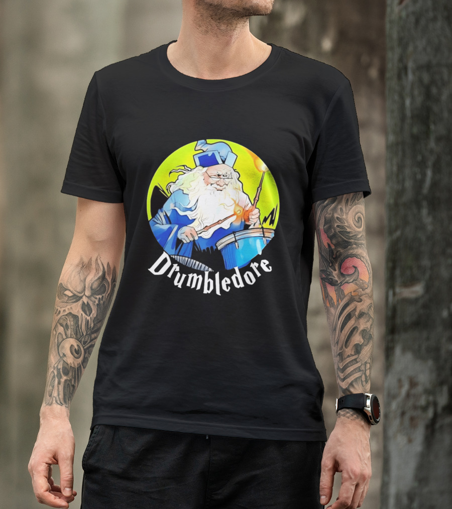 Drumbledore Wizards Percussionist Fantasy Magic T-Shirt