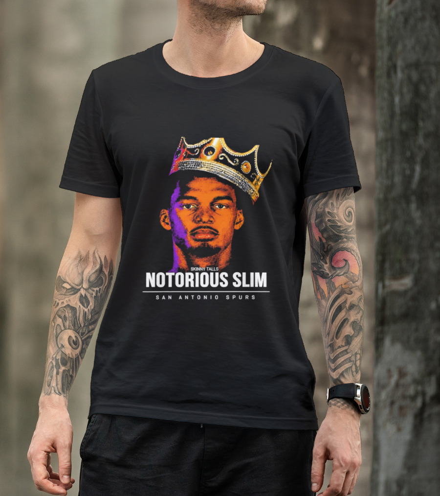 San Antonio Spurs Notorious Slim King Victor Wembanyama Basketball Star T-Shirt