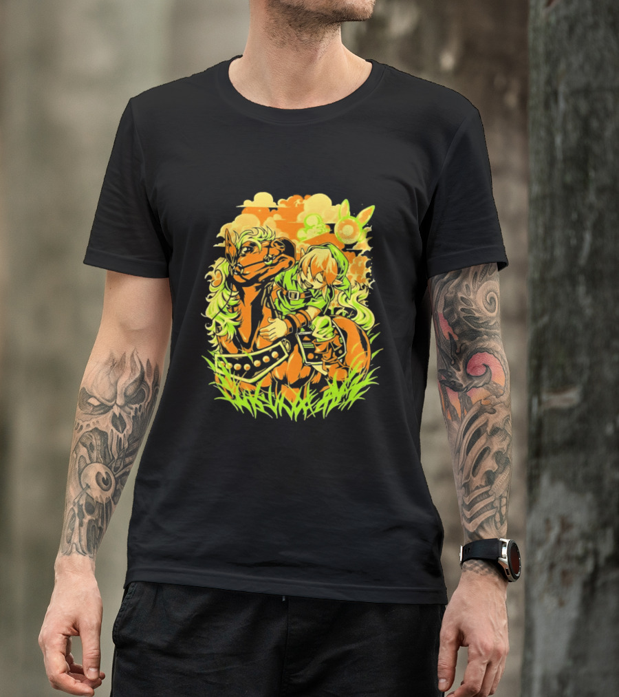 Legend Of Zelda Link And Epona Journey Through Hyrule Fields Adventure T-Shirt