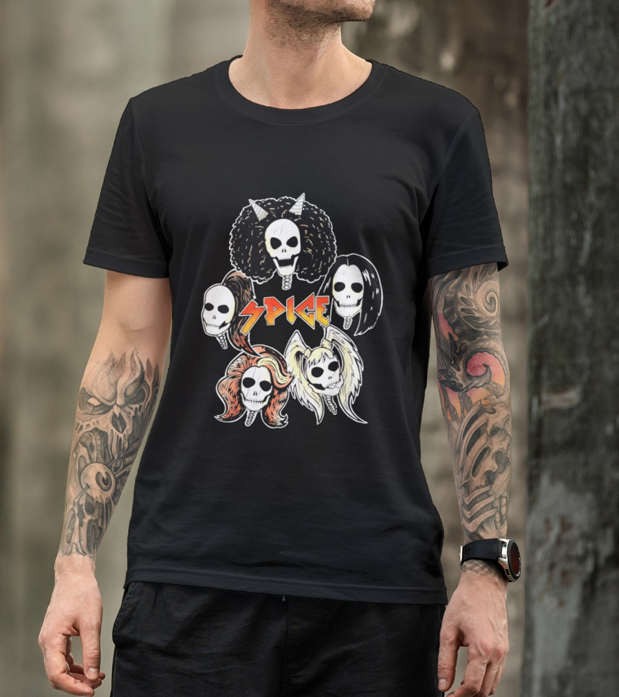 Spice Girls Skull Halloween Rock T-Shirt