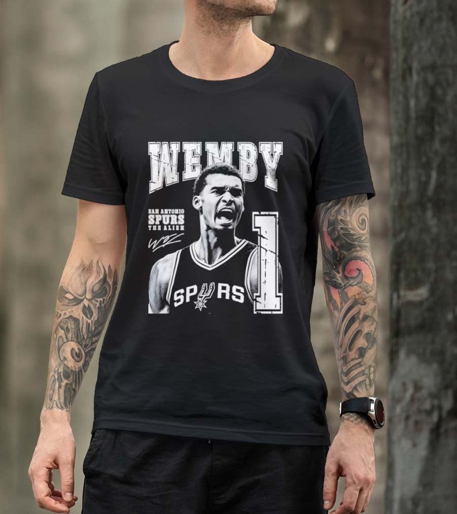 Wemby San Antonio Spurs The Alien 1 Victor Wembanyama Basketball T-Shirt