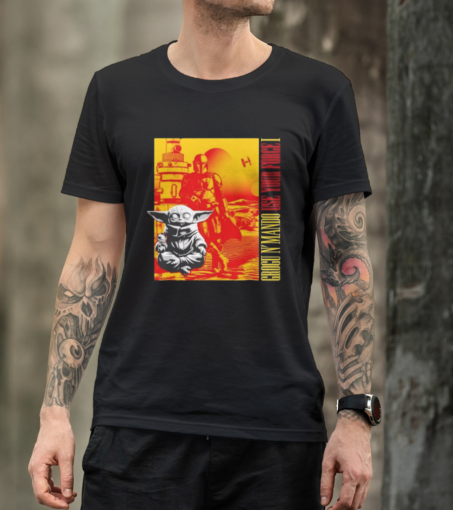 Grogu N' Mando Use Your Force I Star Wars Adventure T-Shirt