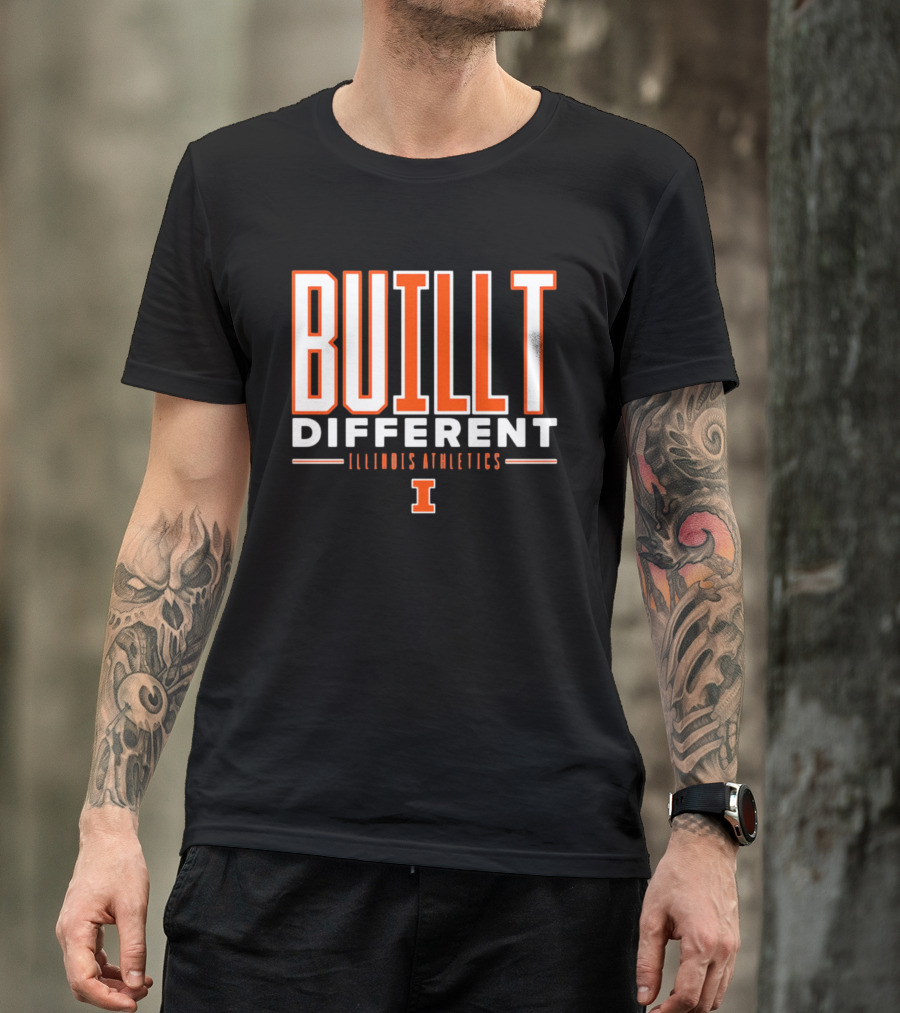 BuILLt Different Illinois Athletics I T-Shirt