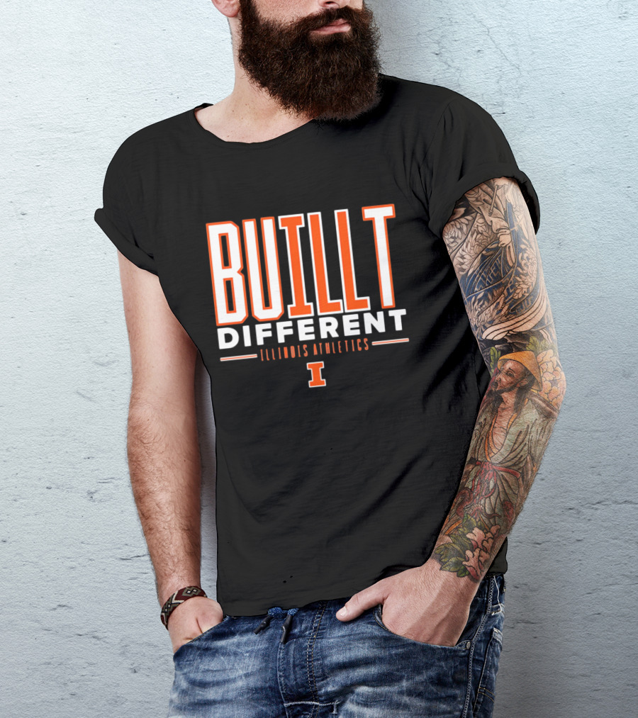 BuILLt Different Illinois Athletics I T-Shirt