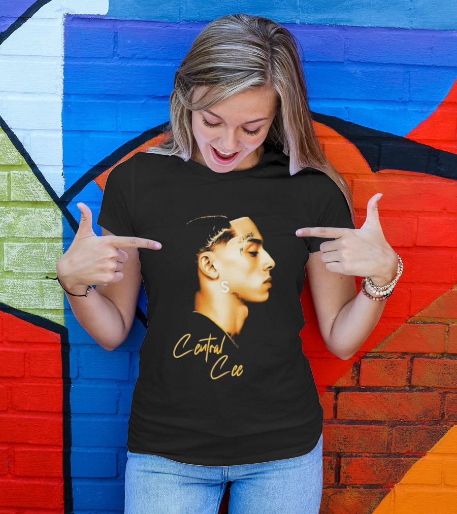 Central Cee Star UK Portrait Profile T-Shirt