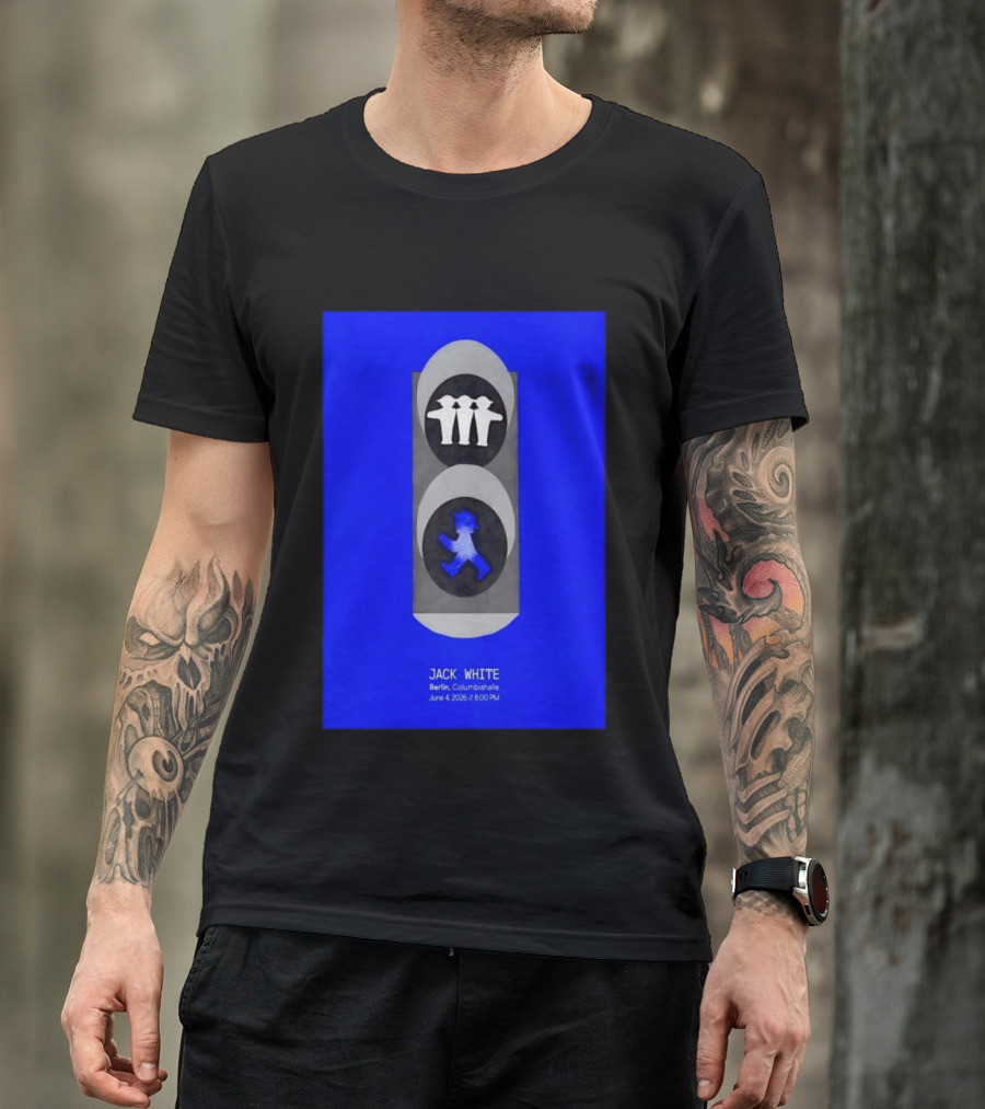 Jack White Berlin Columbiahalle June 4 2026 Ampelmann Traffic Light Icon Concert 8PM T-Shirt