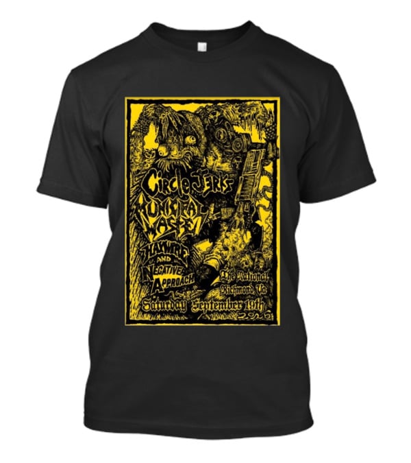 Circle Jerks Municipal Waste Hawkwind Negative Approach The National Richmond Va Saturday September 19th 2026 T-Shirt
