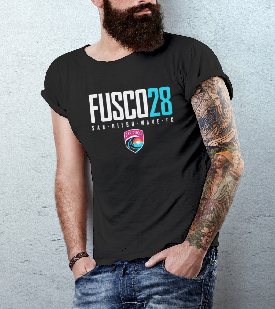 Fusco 28 San Diego Wave FC National Women's Soccer League NWSL T-Shirt