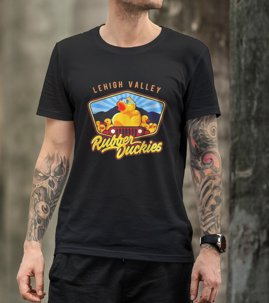 Lehigh Valley IronPigs Rubber Duckies Jeep T-Shirt