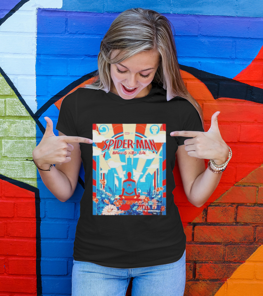 Marvel Studios Spider Man Brand New Day Exclusive Release July 29 Fandango Promotion T-Shirt