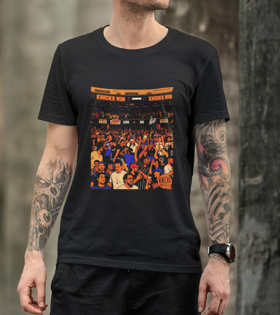 New York Knicks Win 105 95 One City One Team One Dream Energy T-Shirt