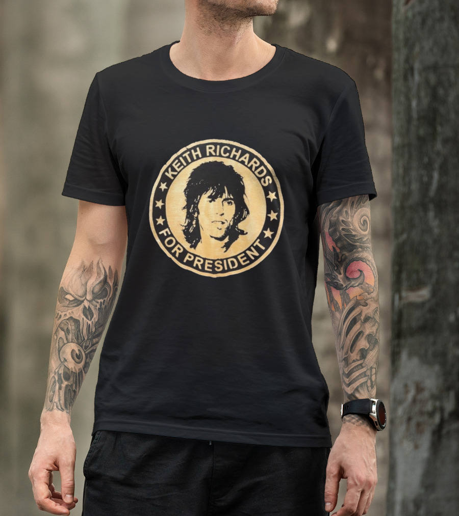 Original Keith Richards For President T-Shirt