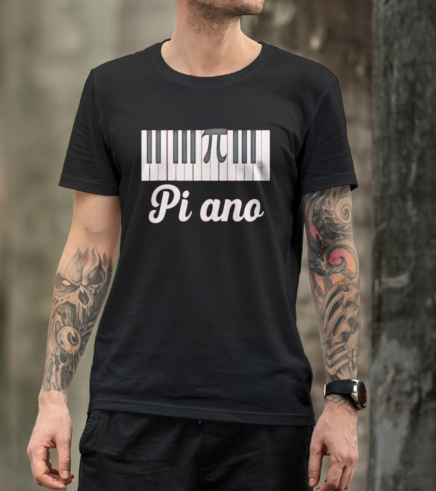 Pi Ano Jazz Lessons Piano Keys Pi T-Shirt