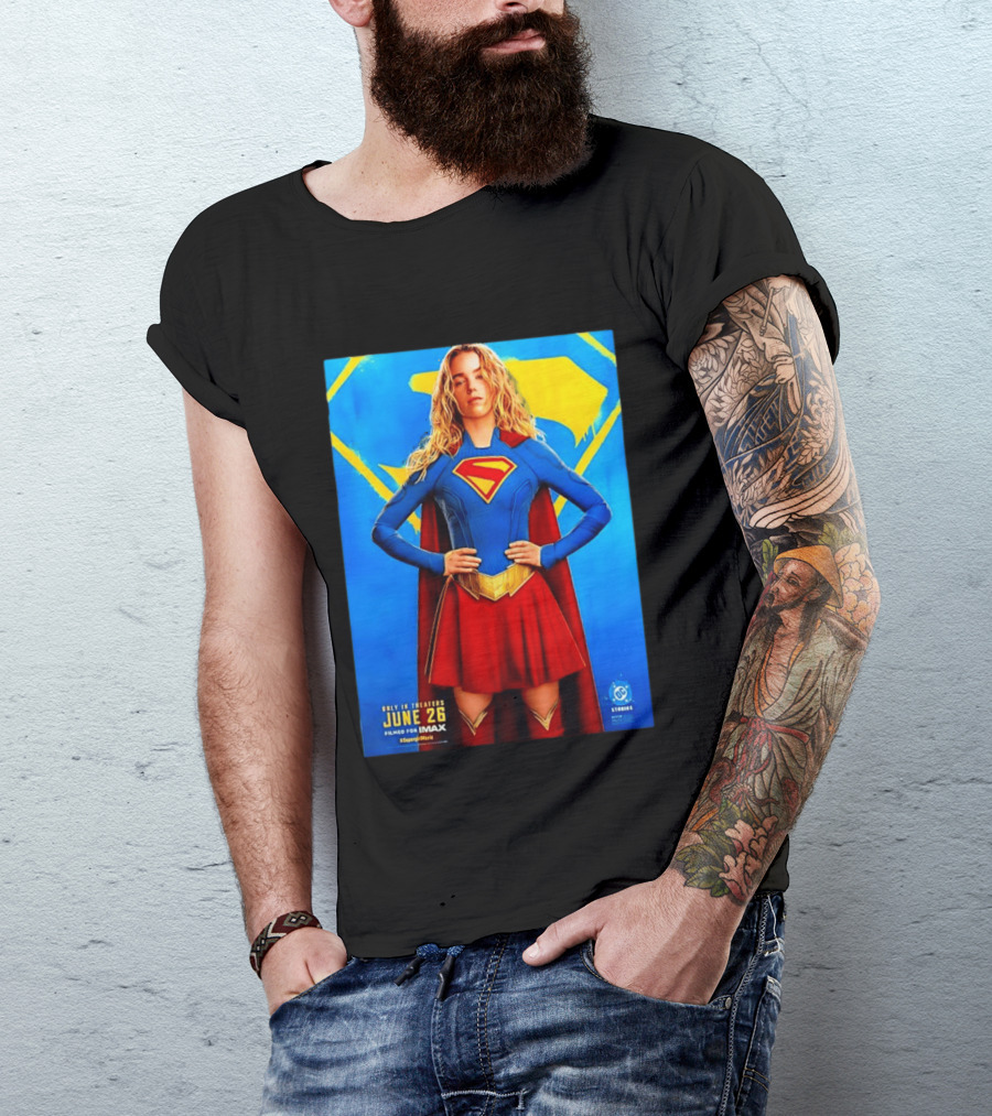 DC Studios Supergirl Movie June 26 Theaters Imax T-Shirt