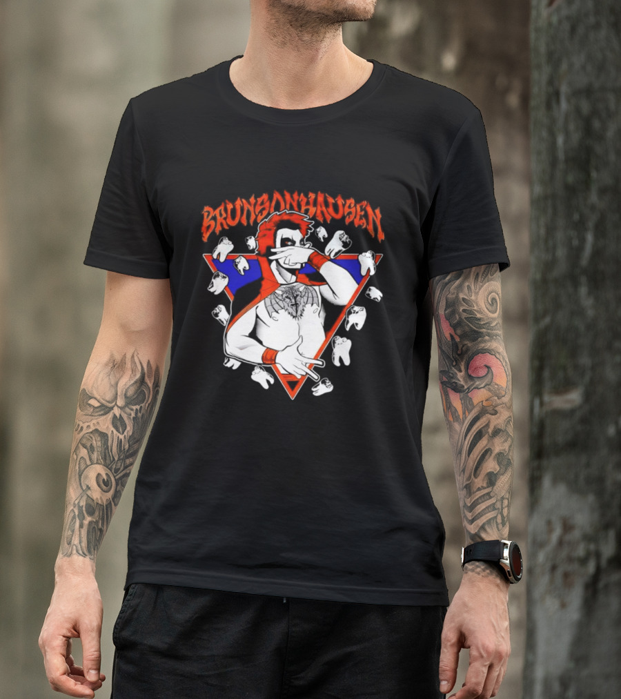 Brunsonhausen WWE Fan Art Featuring Danhausen And Jalen Brunson T-Shirt