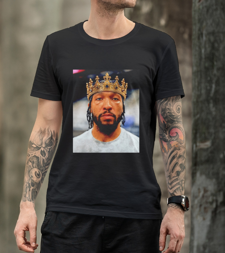 Jalen Brunson King New York Knicks Crown T-Shirt