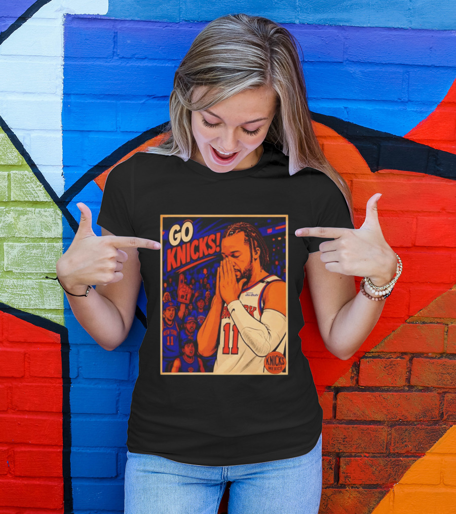 GO KNICKS Jalen Brunson New York Knicks 11 Mexico T-Shirt