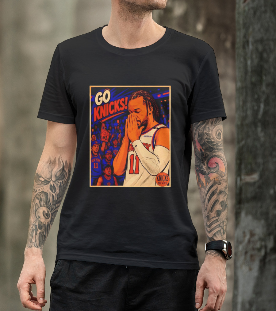 GO KNICKS Jalen Brunson New York Knicks 11 Mexico T-Shirt