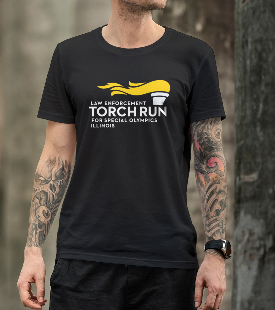Law Enforcement Torch Run Special Olympics Illinois T-Shirt