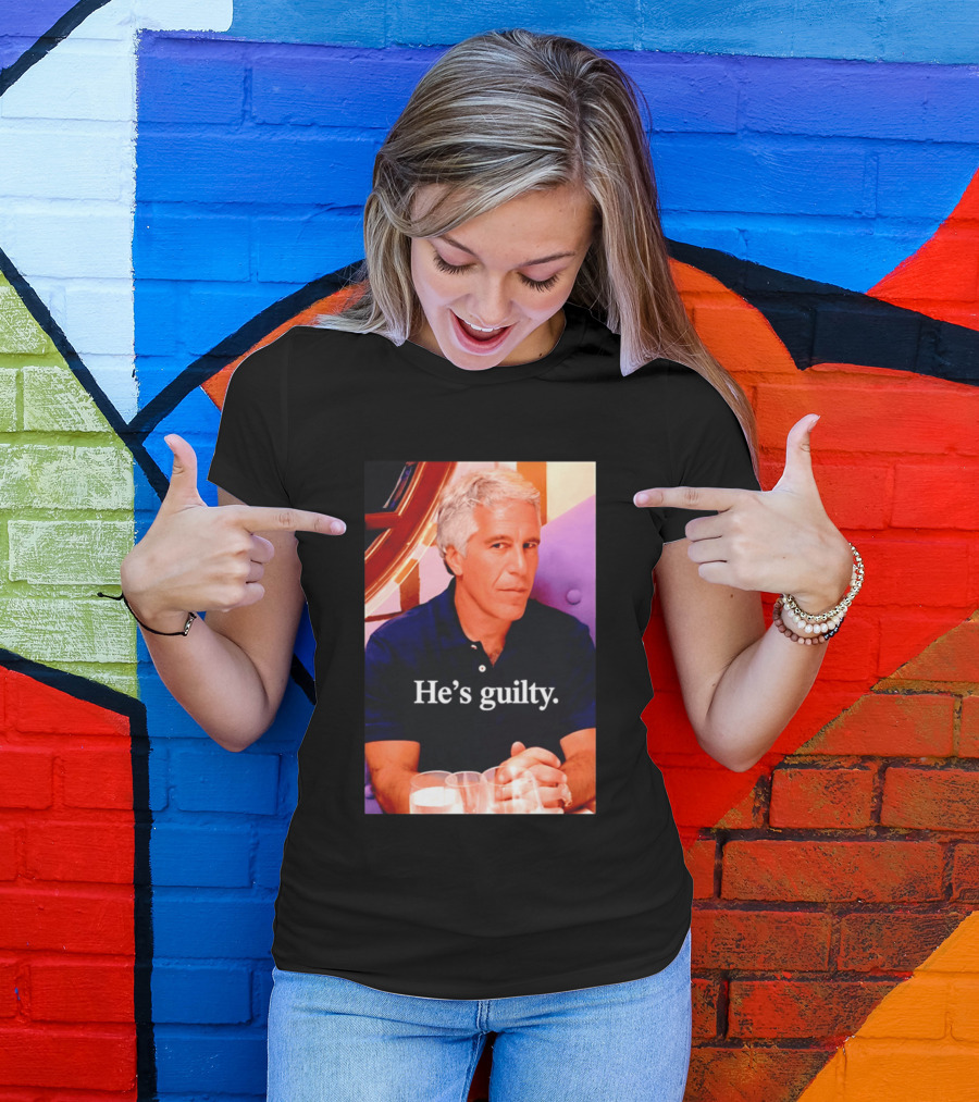 Lil Pump Epstein He's Guilty Controversial Meme T-Shirt