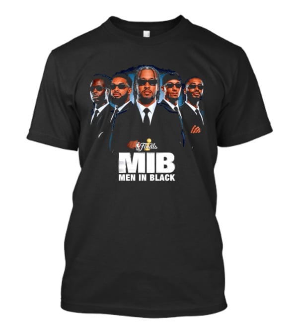 NBA Finals MIB Men In Black Jalen Brunson Josh Hart Mikal Bridges Donte DiVincenzo New York Knicks T-Shirt
