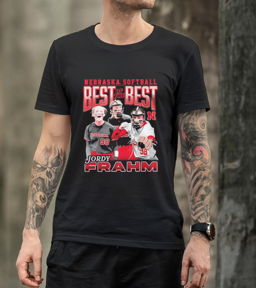 Nebraska Softball Best Of The Best Jordy Frahm 98 T-Shirt