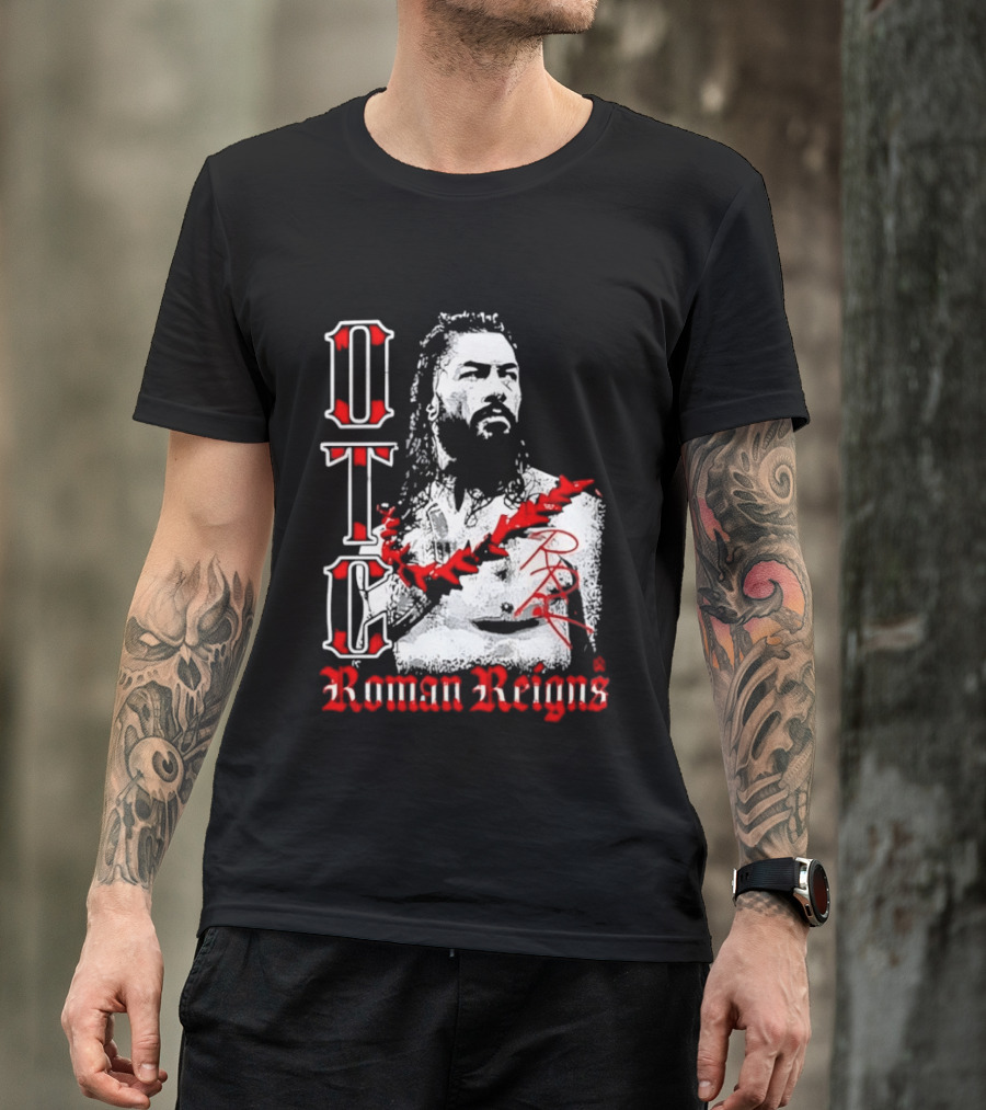 OTC Roman Reigns Wrestling Iconic Athlete T-Shirt