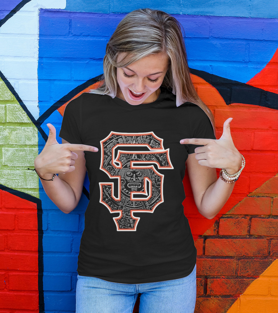 San Francisco SF Aztec Calendar T-Shirt