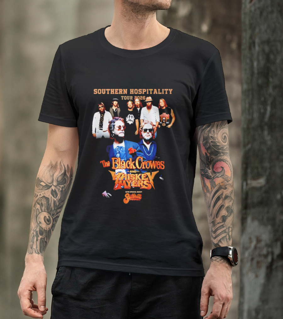 Southern Hospitality Tour 2026 The Black Crowes Whiskey Myers T-Shirt